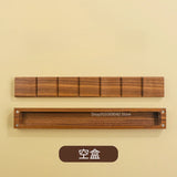 AOOKMIYA Empty Portable Watercolor Palette 12/24 Grid Walnut Watercolor Paint Storage Box Travel Sketching Artist's Art Supplies