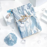 Embroidered Delicate Diary Booklet Notebooks for Students Girl's Heart Handbook Set Office WorkDiary Gift Giving School Supplies