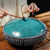 AOOKMIYA 13-inch Steel Tongue Drum Sound Therapy 14-inch C Key Handpan Drum Adult Beginners Meditation Yoga Percussion Instruments AOOKMIYA.COM