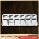 1 Pcs Metal Hand Drawn Watercolor Paint Tray 10 Hole Circular Painting Palette Aluminum Rectangular Palette Art Supplies