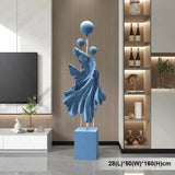 Large Modern Betta Fish Figurine Floor Sculpture Luxury Home Decor for Living Room Floor Standing Ornaments Entryway Decoration