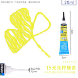 1PC PEBEO Setacolor 3D Fabric Paint, 20ml Textile Fiber Hook Line Pen Waterproof Diy Hand-painted Clothes Pigment