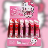 Sanrio Kuromi Ballpoint Pen 36pcs 10-Color Marker  Hello Kitty 0.7mm School Stationery Graffiti Painting Writing Instrument