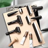 AOOKMIYA 1pc 2.2"/ 3.9"/ 5.9"/7.6" Rubber Brayer Roller for Printmaking,Gluing,Engraving,Wallpapers,Printing Ink Blocks,Craft Stamping