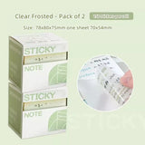 Office Transparent Sticky Notes Student Notebook Stickers Error Correction Stickers  Cute Sticky Notes  Tabs Sticky Notes