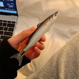Creative and Funny Salted Fish Pen Black Ballpoint Pen Neutral Pen School Supplies  Elementary and Junior High School Gifts