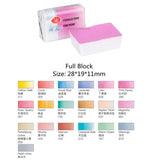 AOOKMIYA Full Pan White Nights Artists Solid Watercolor Paints 19 Colors Macaron/Candy Color for Painters Student Art Supplies