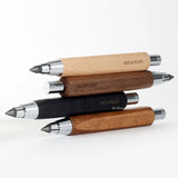 New 5.5x5.6mm Automatic Pencil Imported Movement Architectural Drawing Sketching Core Sharpener Walnut Wood Carbon Rod Set