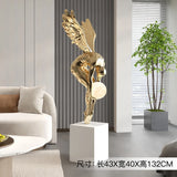 AOOKMIYA Home Decor Abstract Angel Figure Statues Floor Decor Nordic Living Room Large Welcome Sculpture Art Ornaments Housewarming Gifts