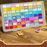 AOOKMIYA Luxurious Set of 72 Pearlescent Watercolor Paints - Perfect for Traditional Chinese Painting & Thangka Calligraphy  AOOKMIYA.COM
