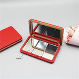 Portable Matte Red Magnetic Paint Box Outdoor Sketching Solid Watercolor Palette Blush Eye Shadow Makeup Storage Box