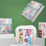 AOOKMIYA Portable Fabric Cotton Pulp Watercolor Sketchbook 10cm 300g Medium Coarse Texture Drawing Paper Travel Sketching Art Supplies