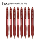 Deli 4/8pcs 0.5mm Black/Red/Blue Ink Gel Pen Signing Pen School Student Supplies Stationery Office Supplies Gift
