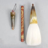 Ox Horn Hopper-shaped Brush Weasel Woolen Bear Hair Calligraphy Brush Super Large Decoration Square Dancing Performance Brush
