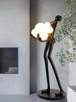 AOOKMIYA ART+ Creative Gifts Modern Humanoid Art Sculpture Creative Floor Lamp Home Exhibition Hall Hotel FRP Large Decorative Figure Ornaments
