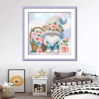 AOOKMIYA 11CT Printed On Canvas Room Cross Stitch DIY Set Chinese Counted Pattern Kit Home Needlework Embroidery