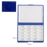 AOOKMIYA Empty Watercolor Paint Palette 12/24 Grid Watercolor Packaging Box Portable Paint Storage Box Travel Painting Art Supplies