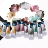 AOOKMIYA ROSA New 10 Color Precipitated Watercolor Pigments 10ml Tube Master Watercolor Paint Student Artist Painting Supplies