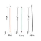 3pcs/set Ultra-fine Nylon Hook Line Pen Paint Brushes Stroke Watercolor Brush Gouache Oil Painting Manicure Brush Art Supplies