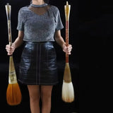 Ox Horn Hopper-shaped Brush Weasel Woolen Bear Hair Calligraphy Brush Super Large Decoration Square Dancing Performance Brush