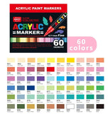 168 120 240 Colors Acrylic Paint Pens Set Marker Pen Markers Artist Rock Painting Glass Ceramic Fabric DIY Card Art suppliers