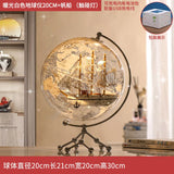 Transparent Globe Living Room TV Cabinet Wine Cabinet Entrance Desk Table Decoration High-end Light Luxury Modern