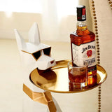 Artistic Large Dog Sculpture 102CM Home Decor Gentleman Pet Statue Living Room Centerpiece Decoración Hogar Buddha Statue