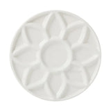 AOOKMIYA Portable Ceramic Palette Round Flower Multi-grid Palette Paint Tray Gouache Watercolor Paint Painting Art Supplies