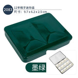 Italian FOME Solid Watercolor Paint Enamel Box 12/16/18/24 Half Grid Full Grid Palette Art Supplies