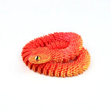 Snake Sculpture Articulated Snake Decor Articulated Snake Figurine with Movable Joints 3d Printed Model for Home for Bookshelf