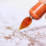 AOOKMIYA Wooden Pole Glass Dip Pen Fountain Pen Line Pen Art Writing Comics Illustration/watercolor Painting Art Supplies