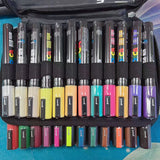 New 24Colors Japan UNI Posca Marker Pen PC-5M /PC/3M Art Supplies Stationery Painting Graffiti mManga Phone Case Tire Paper