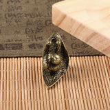 AOOKMIYA ART+ Creative Gifts Brass Snail Ornament Cute Animal Copper Figurines Creative Kawaii Pet Home Decor Office Desktop Decorations Tea Pet