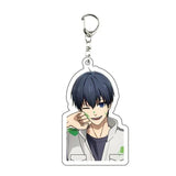 AOOKMIYA ART+ Creative Gifts Blue Lock Isagi Yoichi Acrylic Anime Keychain Bag Charms Pendant Jewelry Cute Creative Key Ring Friends Gift Figure Cartoon