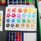 AOOKMIYA Mairtini Bouguereau 24-color Watercolor Paint Packaging 0.5/1ML Artist-grade Transparent Watercolor Portable Art Supplies