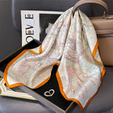 100% Natural Twill Silk Scarf for Women Neck Tie Double side Female Foulard Shawl Wrap Square Neckerchief Hijab Bandana Scarves