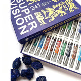 AOOKMIYA New Super Vision Master Watercolor Paint Tube Set 8ML 24/48 Colors Artist Water Color for Painting Drawing Art Supplies