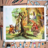 Schincke 2024 New Color Artist's Organic Nature Series Tubular Watercolor Pigment Good Diffusivity Stable Color  Water Colours