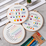 AOOKMIYA Embroidery Kit for Beginners Adults 3 Embroidery Kit Stamped Patterns Needles Color Threads Full Range Accessories Cross Stitch