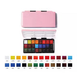 AOOKMIYA Paul Rubens Qiaomei Solid Watercolor Paint Set 24 Colors Professional Water Color With Palette for Painting Artist Art Supplies  AOOKMIYA.COM