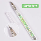 Cute Bubble Bead Pen Small Pointed Pen Knife Student Handwriting Stickers Cut Quicksand Oil Painting Spatula Art Carving Knife
