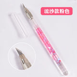 Cute Bubble Bead Pen Small Pointed Pen Knife Student Handwriting Stickers Cut Quicksand Oil Painting Spatula Art Carving Knife