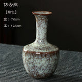 Minimalist Glaze Ceramic Vase, Creative Home Ornament, Small Flower Arrangement, Living Room Decoration, Kiln