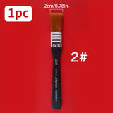 AOOKMIYA 1pc Marie's Nylon Flat Brush with Wooden Handle 7 Different Sizes- Perfect for Applying Gesso, Acrylic, Oil, Gouache, DIY Paint