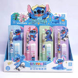 24pcs Disney Lilo & Stitch 0.5mm Mechanical Pencil Set Stitch student propelling pencil Refill Stationery School supplies