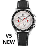 PAGANI DESIGN 2025 New Men's Watches Top Luxury Quartz Watch For Men Auto Date Speed Chronograph AR Sapphire Mirror Wrist watch