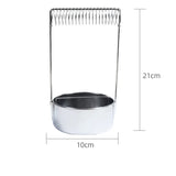 AOOKMIYA Stainless Steel Washing Brush Bucket Portable Sealed Container with Lid Air Drying Pen Holder Oil Painting Art Supplies