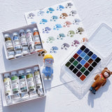 AOOKMIYA Schmincke Master Grade Precipitation Color Watercolor Pigment Sub-Package 1ml/2ml Shire/Starry Series Artist's Art Supplies