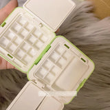AOOKMIYA 24/48 Grid Portable Watercolor Paint Box Foldable Painting Palette Mini Watercolor Packing Moisturizer Box Travel Art Supplies