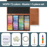 AOOKMIYA ART+ Creative Gifts MUNGYO Artist Oil Pastel Set 72/120Colors Soft Wooden Box Crayon Artist/Master Grade Graffiti Painting Art Drawing Supplies